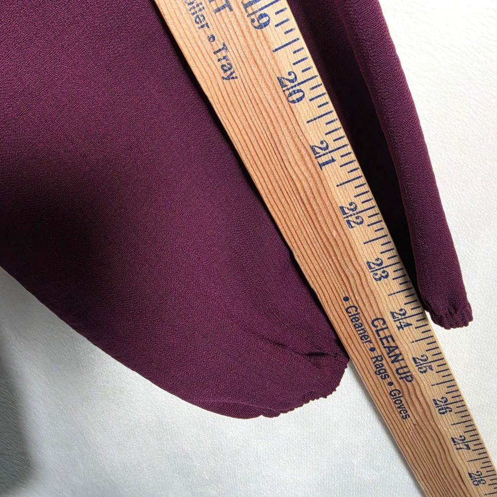 Maurices Cardigan Women's L Purple Open Front Tassel Tie Boho Kimono Top Blouse - Picture 13 of 16
